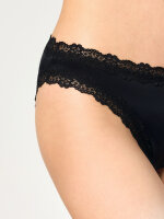 NUR DIE DAMEN INVISIBLE LACE SLIP 2ER PACK - schwarz - GRÖSSE 36-38