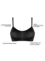 NUR DIE DAMEN CONTOUR BRALETTE OHNE BÜGEL - schwarz - GRÖSSE L