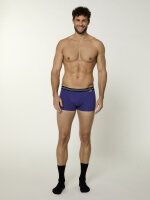 NUR DIE Herren Boxer Cotton Stretch 2-Pack anthrazit-dunkelblau - Größe L