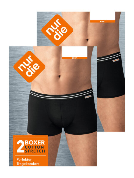 NUR DIE Herren Boxer Cotton Stretch 4-Pack