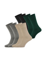 NUR DIE Herren Freizeitsocken Bambus Komfortbund 8-Pack mehrfarbig2 - Größe 39-42