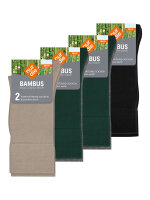 NUR DIE Herren Freizeitsocken Bambus Komfortbund 8-Pack mehrfarbig2 - Größe 43-46