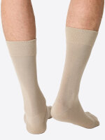 NUR DIE Herren Freizeitsocken Bambus Komfortbund 8-Pack beigegrau - Größe 39-42