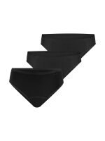 NUR DIE Damen Periodenslip Protection Trio Slip mittelstark extrastark 3-Pack schwarz - Größe 36-38