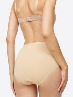 NUR DIE Damen Taillenslip Bio-Baumwolle GOTS-zertifiziert 4-Pack beige,weiß1 - Größe 40-42