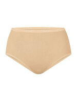 NUR DIE Damen Taillenslip Bio-Baumwolle GOTS-zertifiziert 4-Pack beige,weiß1 - Größe 40-42