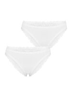 NUR DIE DAMEN INVISIBLE LACE BRAZILIAN 2ER PACK - weiß - GRÖSSE 44-46
