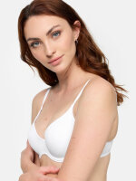 NUR DIE Damen T-Shirt BH mit Bügel - weiß - 75 A