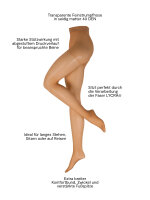 NUR DIE Damen Strumpfhose Fit in Form 40 DEN - amber - 38-40