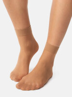 NUR DIE Damen Söckchen 20 DEN 2er Pack - amber - one size