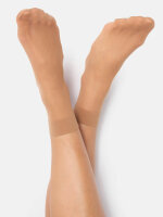 NUR DIE Damen Söckchen 20 DEN 2er Pack - amber - one size