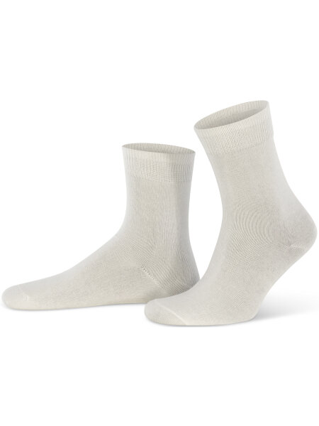 NUR DIE Socken Classic Baumwolle 2er Pack - weiß - 39-42