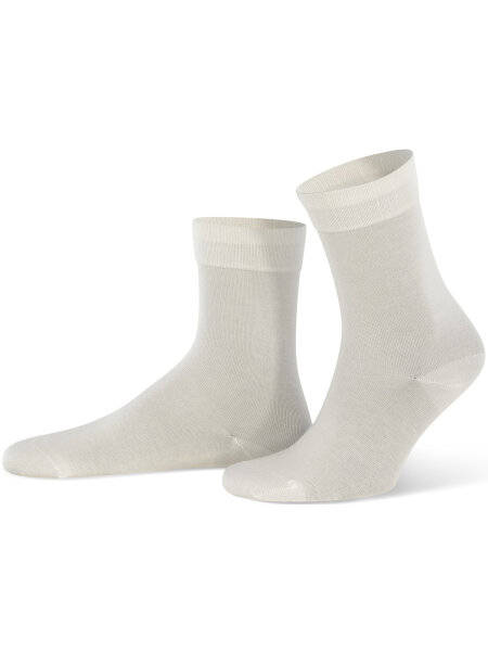 NUR DIE Socke Komfort Bund Bambus¹ - weiß - 39-42