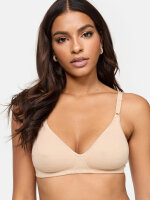 NUR DIE Damen BH ohne Bügel aus Baumwolle - haut - 95 B