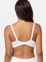 NUR DIE Damen Baumwoll Spitzen-BH ohne Bügel - weiß - 85 C