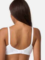 NUR DIE Damen Komfort BH ohne Bügel - weiß - 90 B