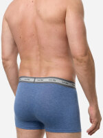NUR DIE Herren Boxershorts Organic Cotton 2er Pack - blau/blaumelange - Größe 5 | M | 50