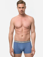 NUR DIE Herren Boxershorts Organic Cotton 2er Pack - blau/blaumelange - Größe 5 | M | 50