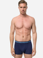 NUR DIE Herren Boxershorts Organic Cotton 2er Pack - blau/blaumelange - Größe 5 | M | 50