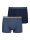 NUR DER Boxer Organic Cotton 2er Pack - blau/blaumelange - Gr&ouml;&szlig;e 6 | L | 52