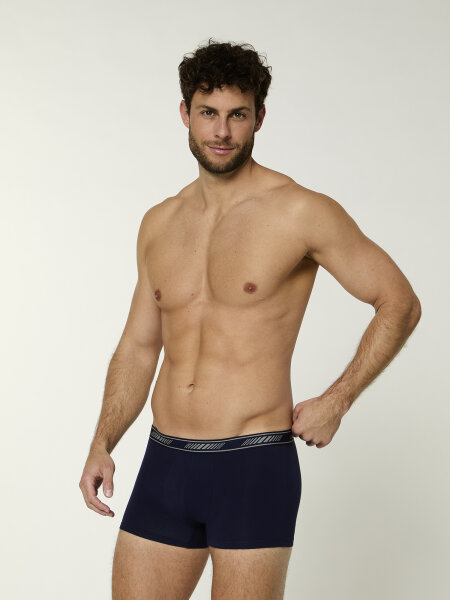 NUR DIE Herren Boxershorts 3D-Flex Classic 2er Pack - marine - Größe 6 | L | 52