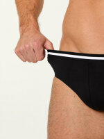 NUR DIE Herren Slip Cotton Stretch 2er Pack - schwarz - Größe 5 | M | 50