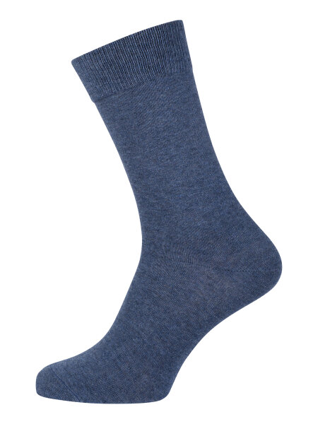 NUR DER Socken Baumwolle Business 2er Pack - jeansmelange - Größe 39-42