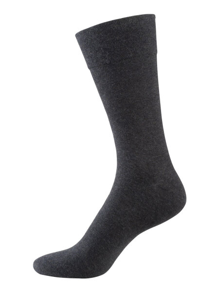 NUR DIE Herren Socken 98% Baumwolle Komfort - anthrazitmelange - Größe 39-42