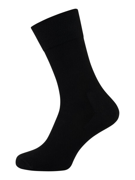 NUR DIE Herren Socken Weich & Haltbar Komfort - schwarz - Größe 39-42